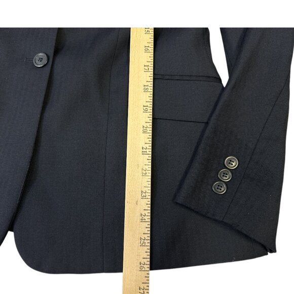 RJ Classics Ladies Herringbone Jacket Navy Blue Sz 8R Riding Equestrian - Picture 14 of 15